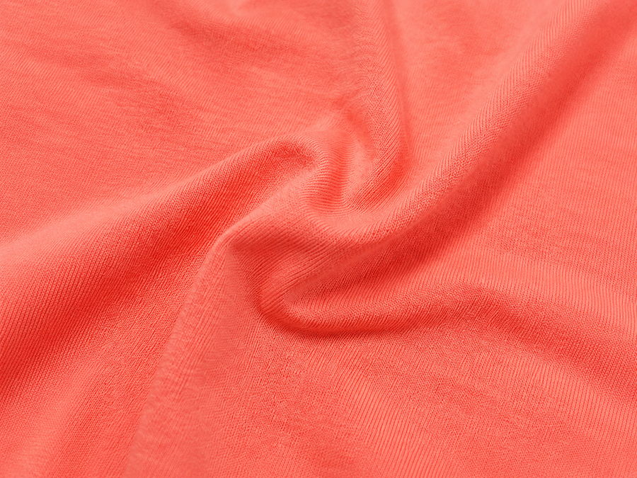 Coral bamboo-based fabric