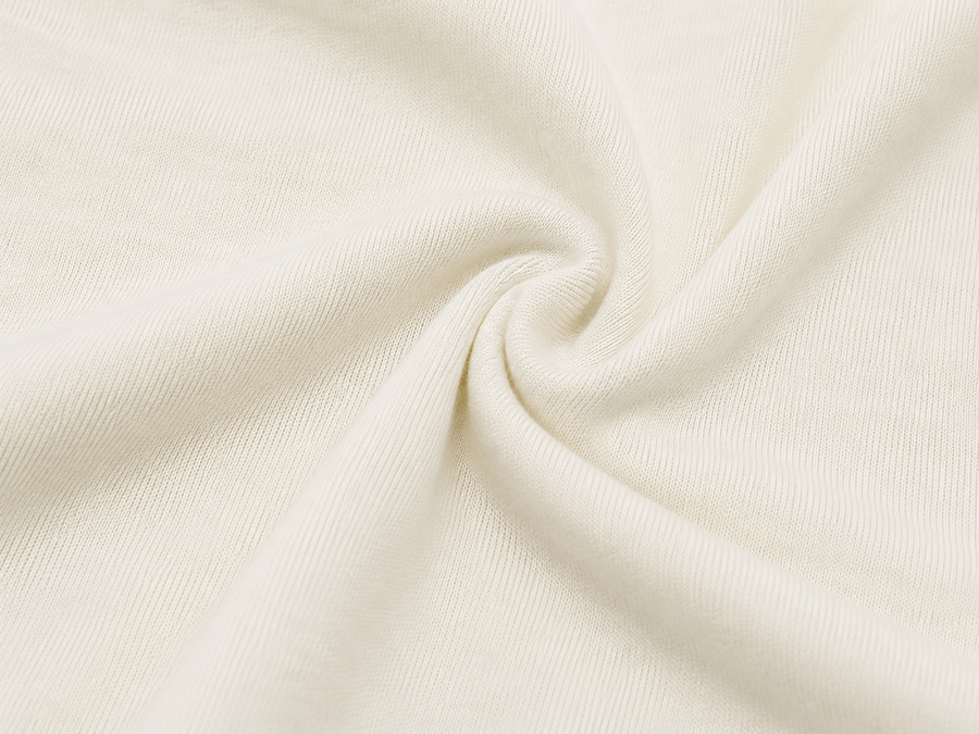 Ivory bamboo-based fabric